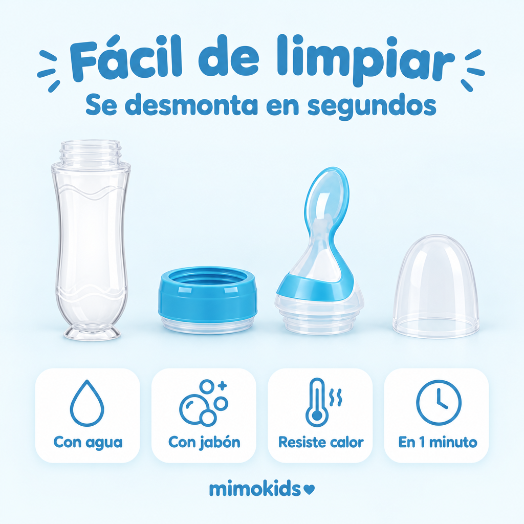 Fácil de limpiar, se desmonta en segundos